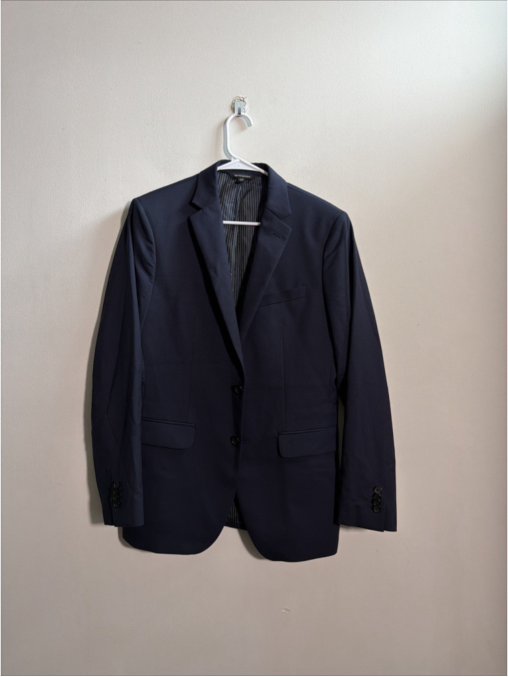 EUC MEN’S BANANA REPUBLIC SUIT BLAZER SIZE 38 REG 38R COAT BLUE MARZOTTO WOOL